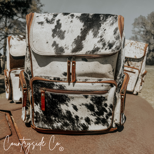 Boulder Cowhide Conceal Carry Backpack Countryside Co.