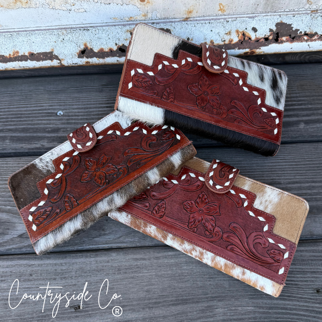 Loretta Cowhide Wallet Countryside Co.