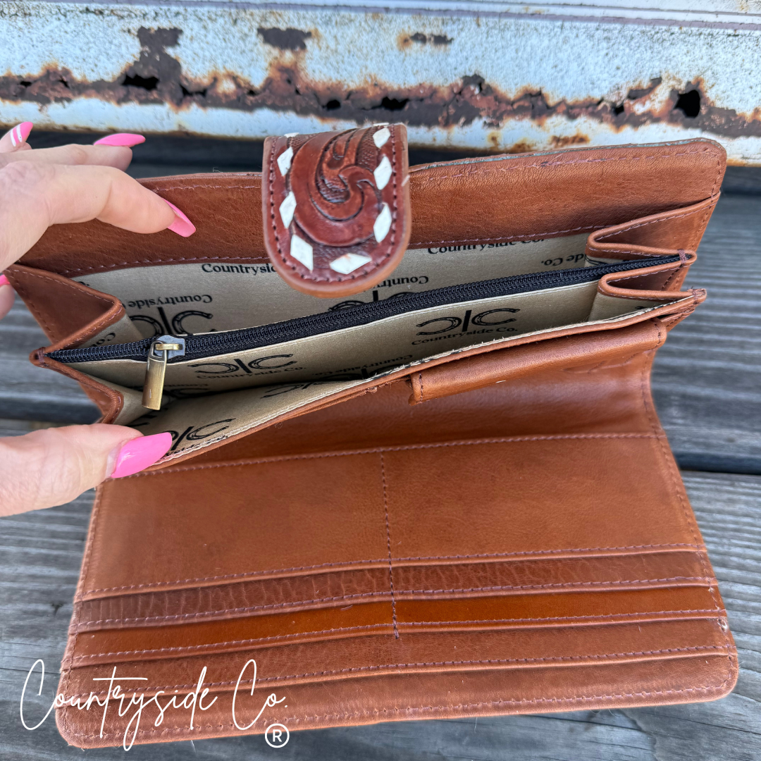 Loretta Cowhide Wallet Countryside Co.