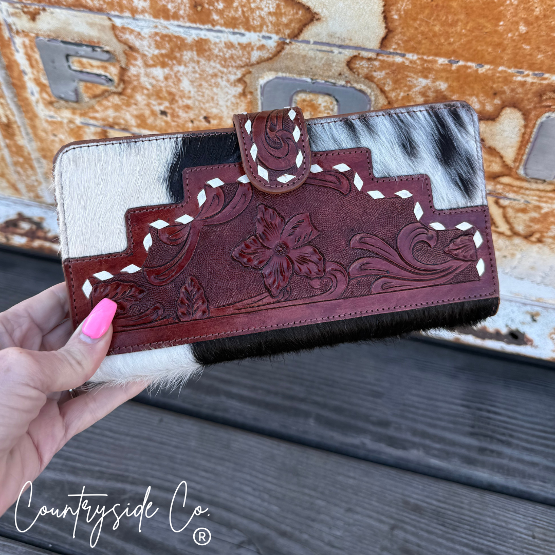 Loretta Cowhide Wallet Countryside Co.