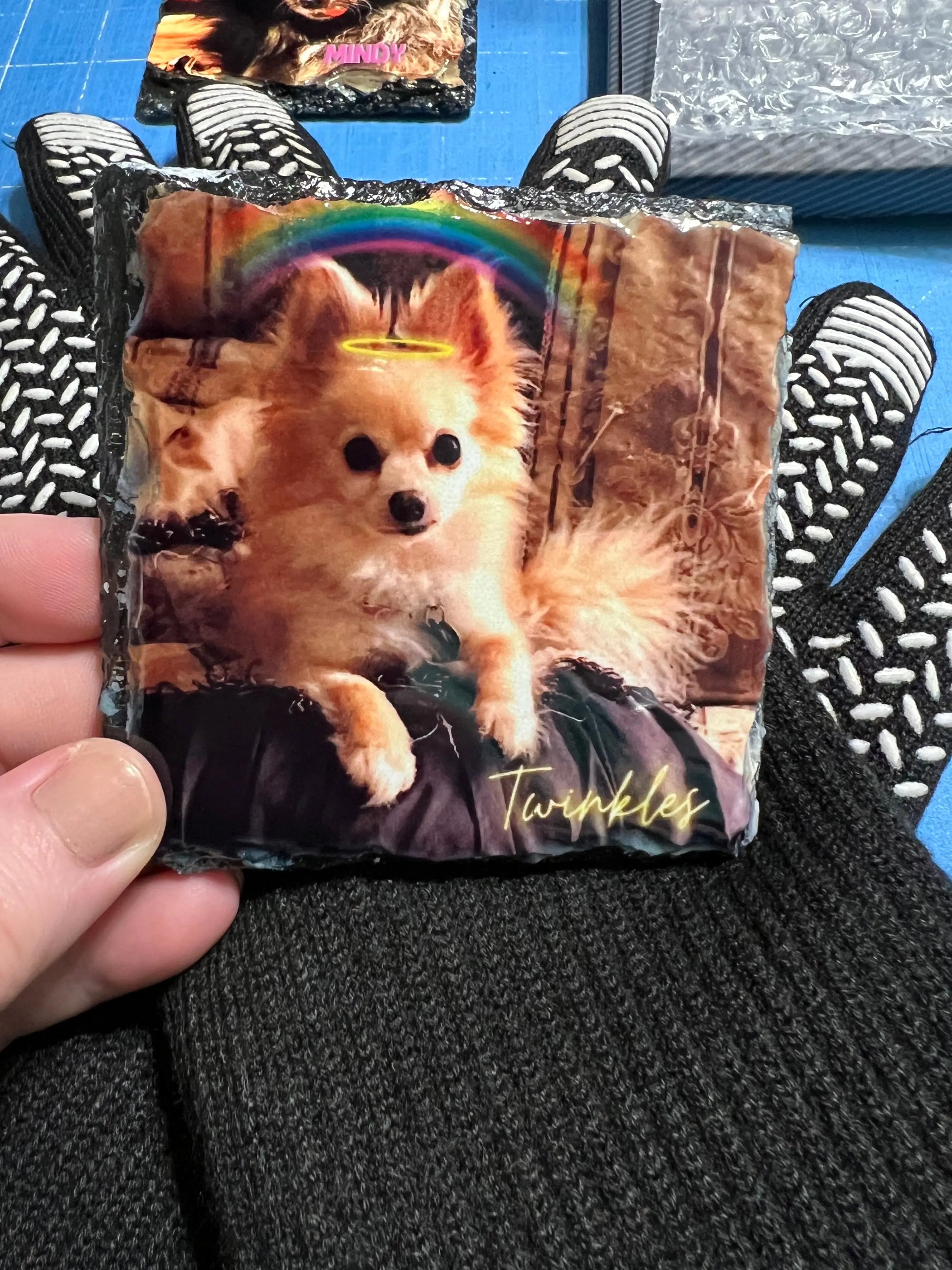 Photo Rock Slate Pet Lovers Pet Memorial Custom Personalized Gift with pets picture Cedar Hill Country Market