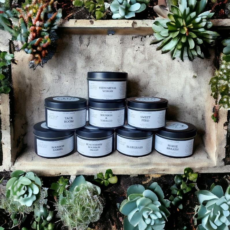 Bourbon & Tobacco Soy Candle Kentucky Green Studio
