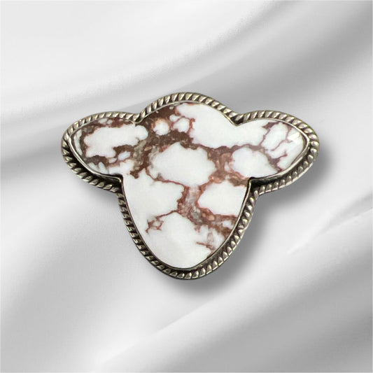 Cow Shaped Sterling Silver Wild Horse Stone Ring - Size 9 No. 118 Cedar Hill Country Market