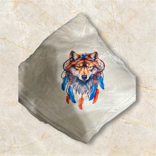 Native Inspired Wolf Throw No 423 Cedar Hill Country Market
