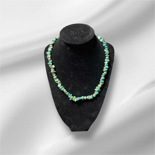 Chunky Genuine Turquoise Necklace 18 inch No 507 Cedar Hill Country Market