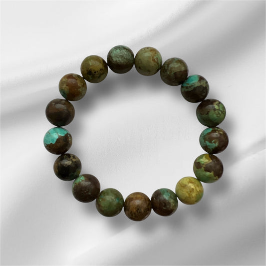 Genuine Green Turquoise Stretch Bracelet No 619 Cedar Hill Country Market