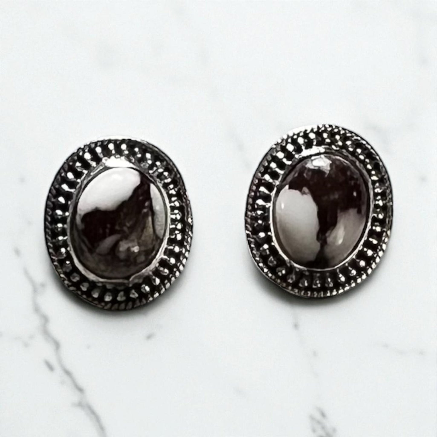 Genuine Sterling Silver Wild Buffalo Stud Earrings Cedar Hill Country Market