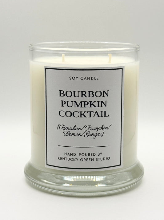 Bourbon Pumpkin Cocktail Soy Candle Kentucky Green Studio