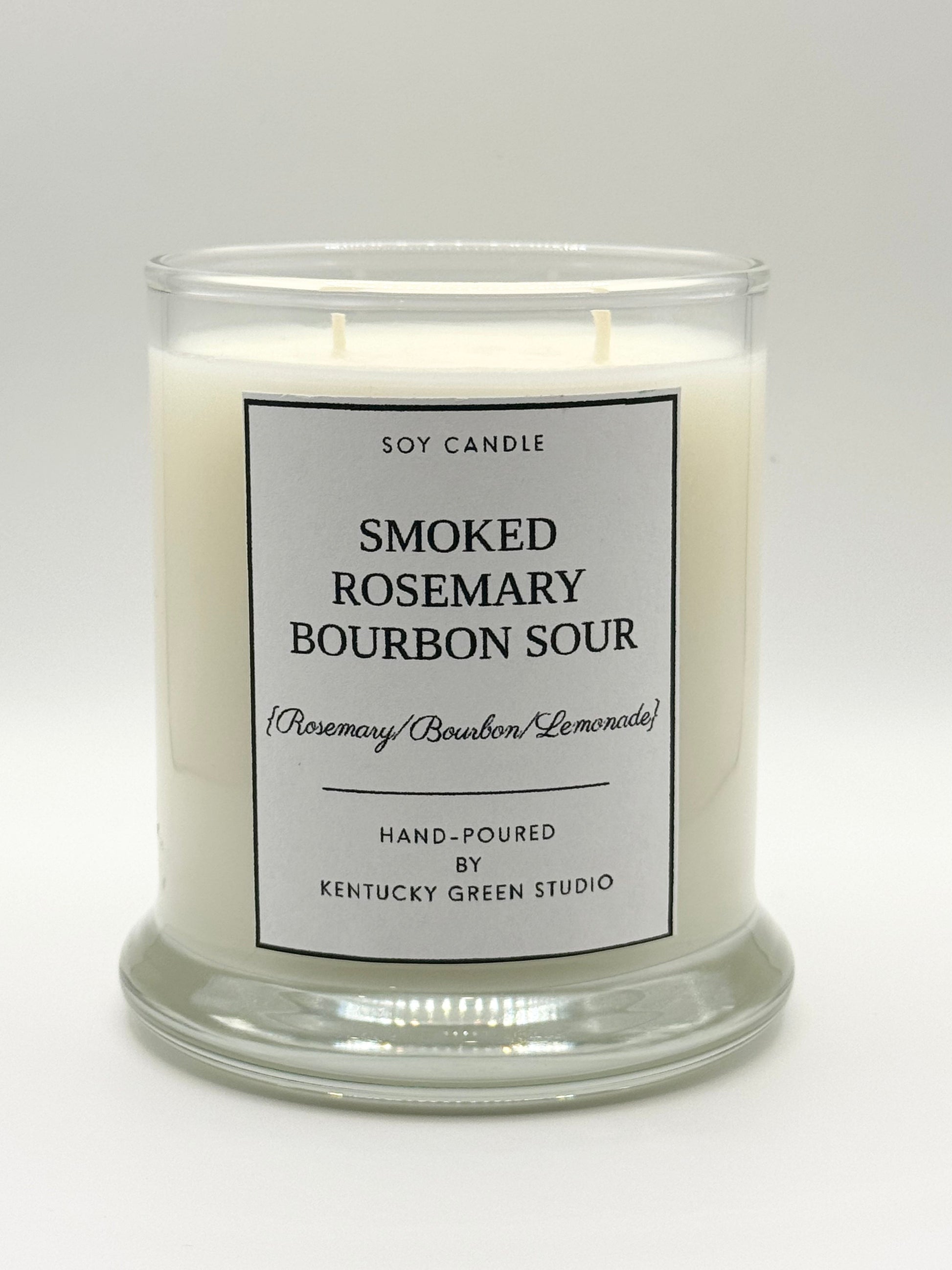 Smoked Rosemary Bourbon Sour Soy Candle Kentucky Green Studio
