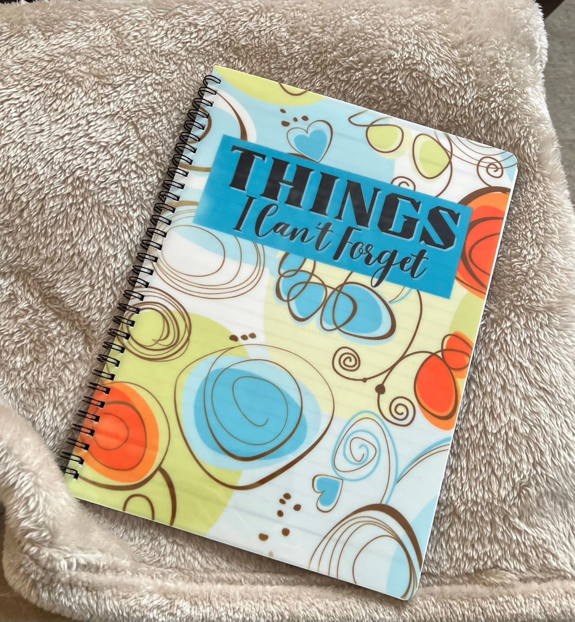 Spiral Notebook (Ruled) Letter Size Teal 8.5 X 11 Things I Can't Forget Cedar Hill Country Market