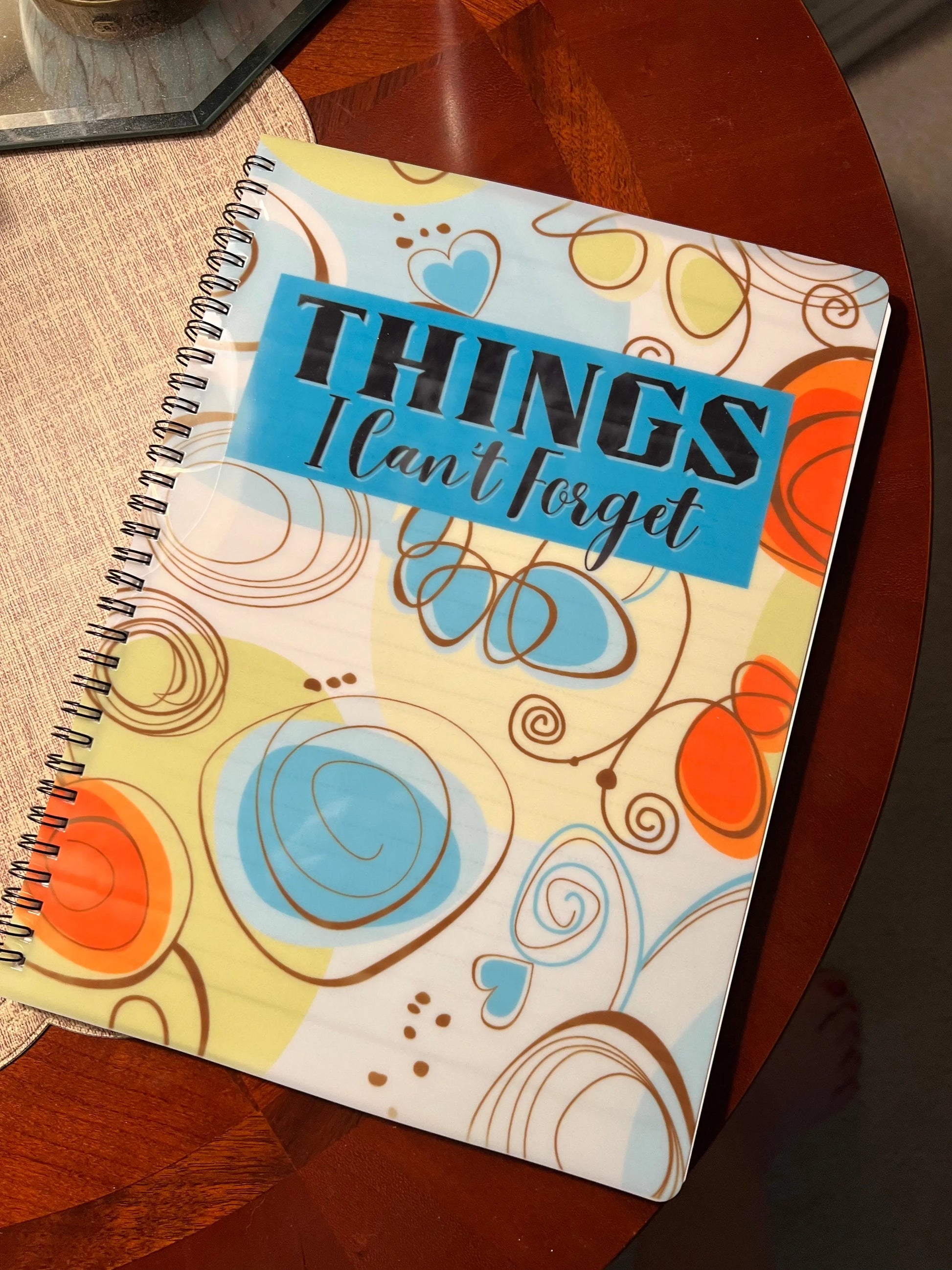 Spiral Notebook (Ruled) Letter Size Teal 8.5 X 11 Things I Can't Forget Cedar Hill Country Market