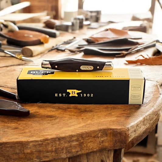 Buck "Solo" Wood Handles Pocket Knife 6005 CedarHill Country Market