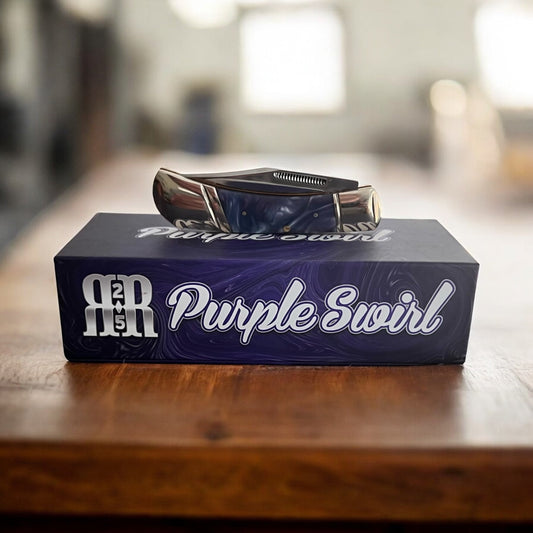 Rough Rider Purple Swirl Lockback Pocket Knife 6016 CedarHill Country Market