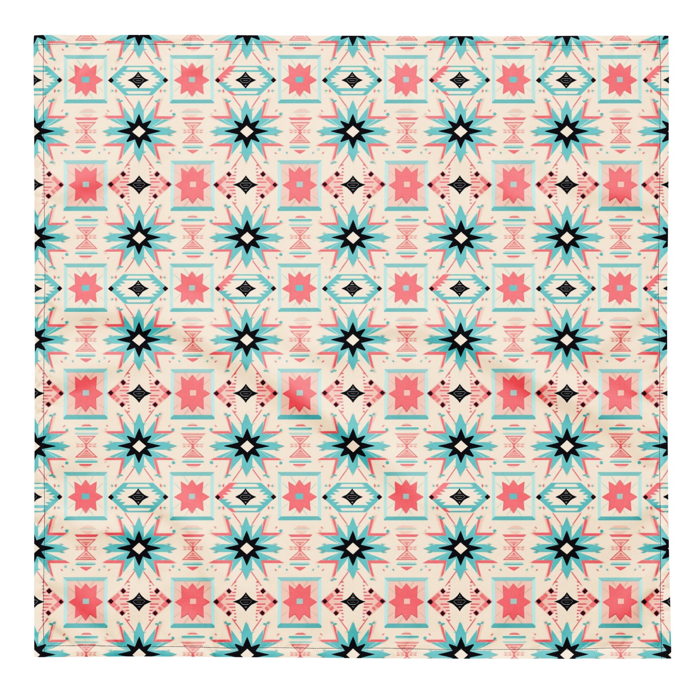 Aztec Pastel Western Style All-over print bandana CedarHill Country Market