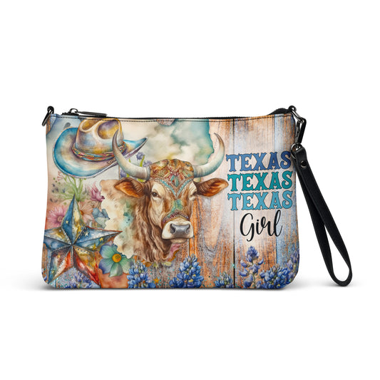Texas Girl Bluebonnet Crossbody bag CedarHill Country Market