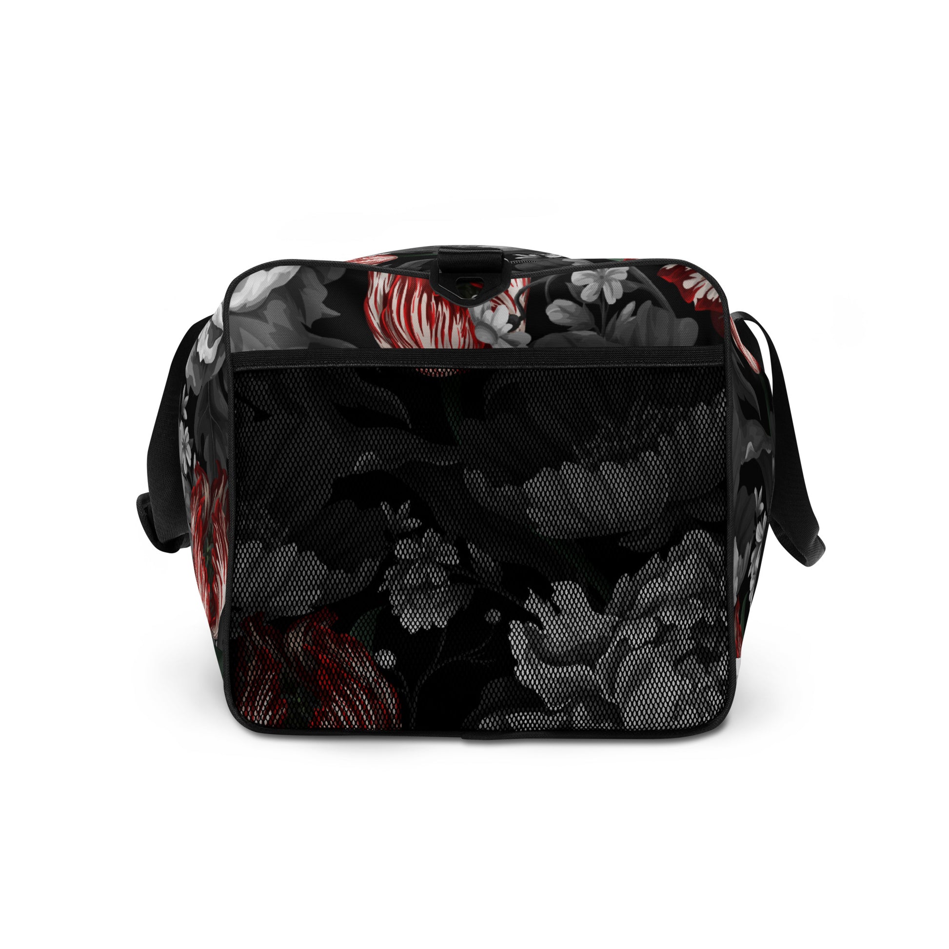 Gothic Black and Red Peony Duffle bag CedarHill Country Market