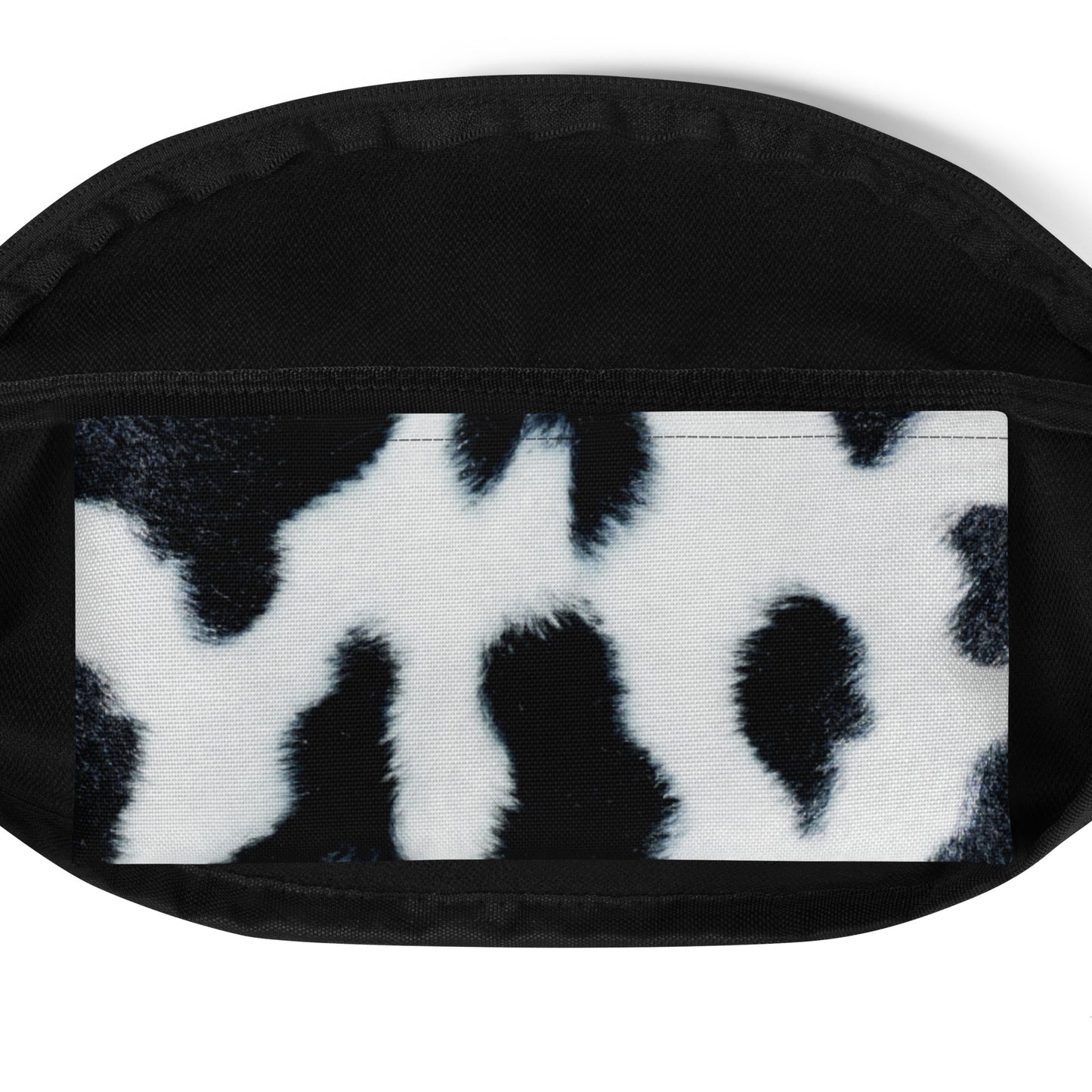 Black and White Cow Pattern Fanny Pack CedarHill Country Market