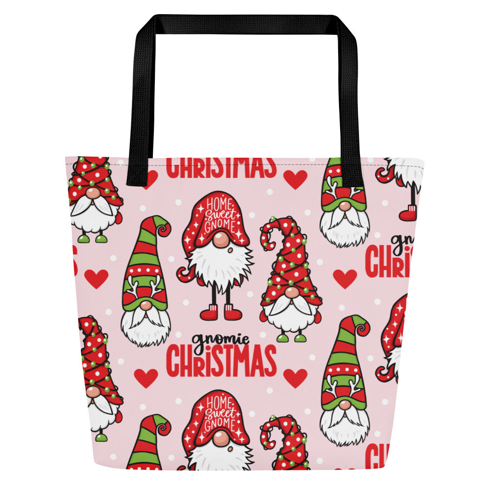 Gnomies Christmas All-Over Print Large Tote Bag CedarHill Country Market