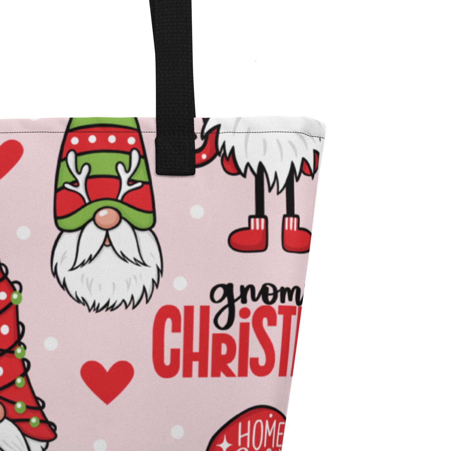 Gnomies Christmas All-Over Print Large Tote Bag CedarHill Country Market