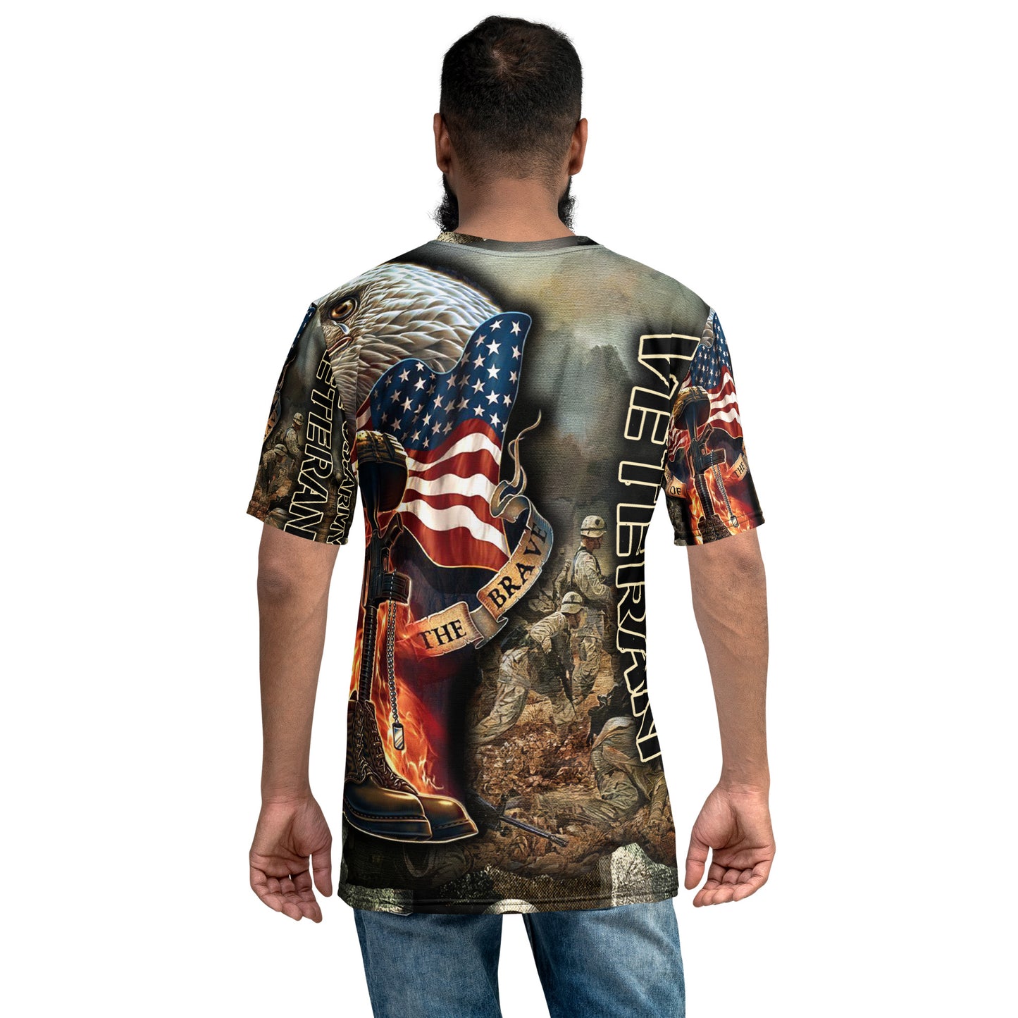 Army Veteran Sublimation Printed Men's t-shirt CedarHill Country Market