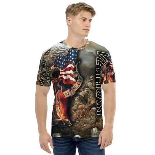 Army Veteran Sublimation Printed Men's t-shirt CedarHill Country Market