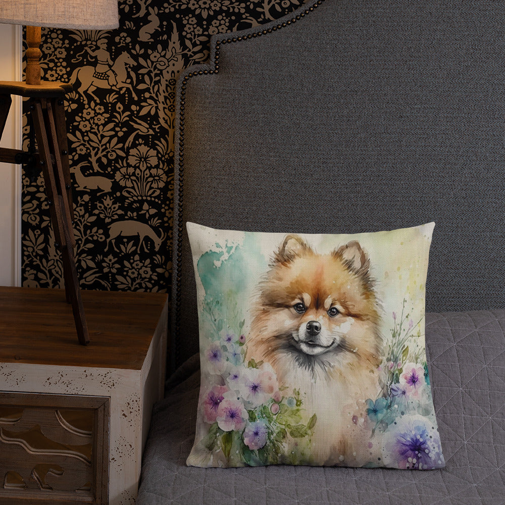 Pomeranian Dog Breed Premium Pillow CedarHill Country Market