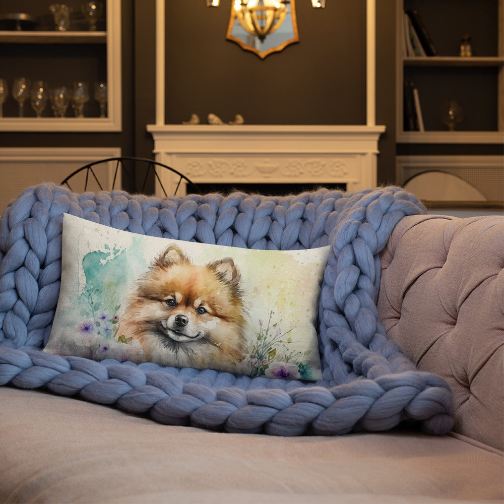 Pomeranian Dog Breed Premium Pillow CedarHill Country Market