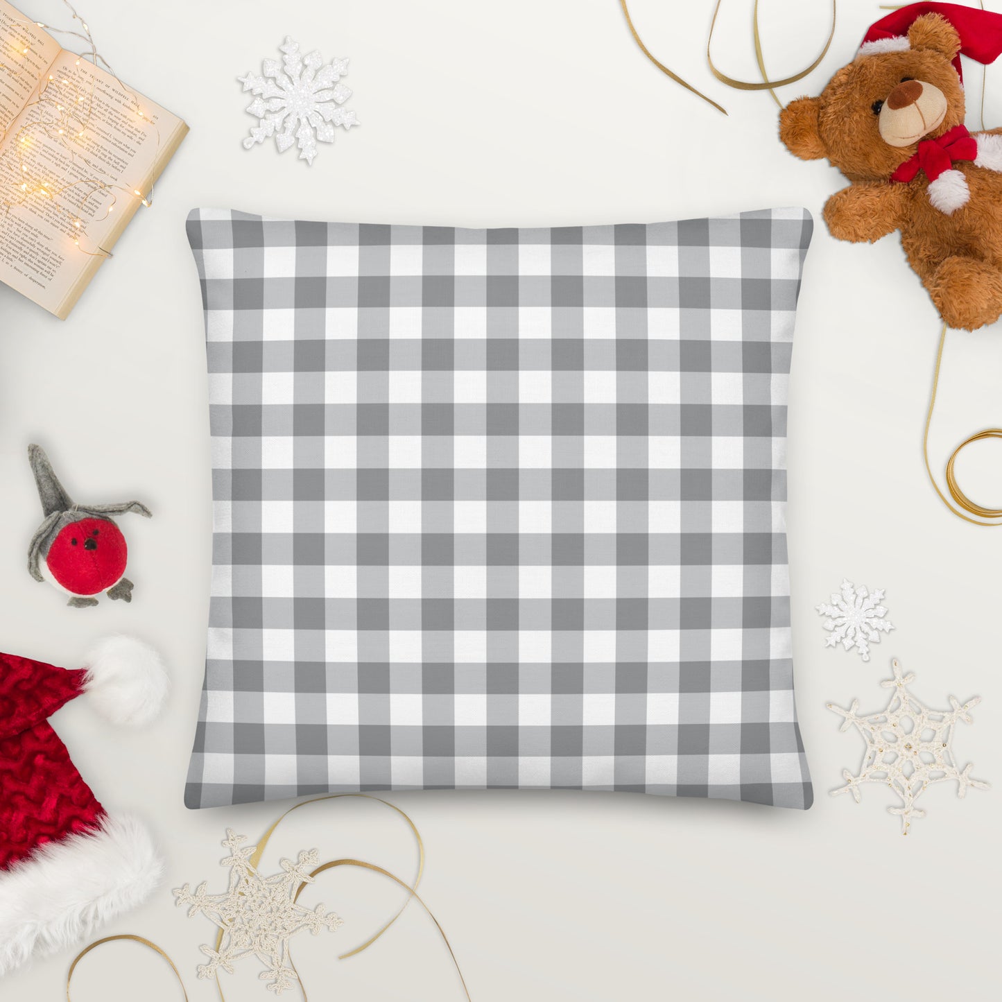 Christmas Advent Calendar Themed Premium Throw Pillow CedarHill Country Market