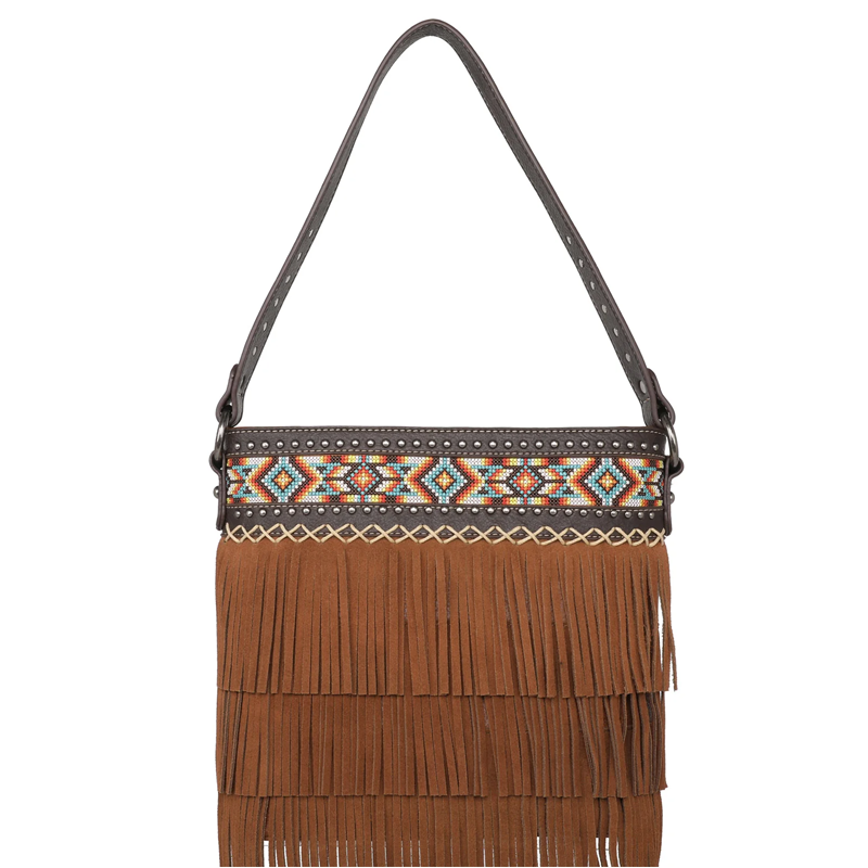 Montana West Aztec Tiered Fringe Collection Concealed Carry Hobo Cedar Hill Country Market