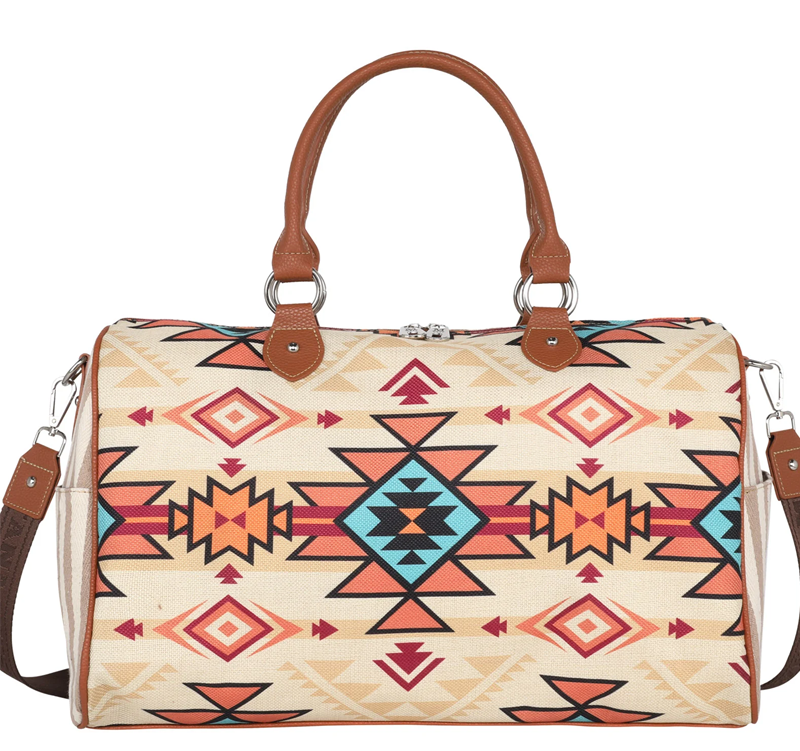 Montana West Aztec Canvas Weekender Bag |Handbag CedarHill Country Market