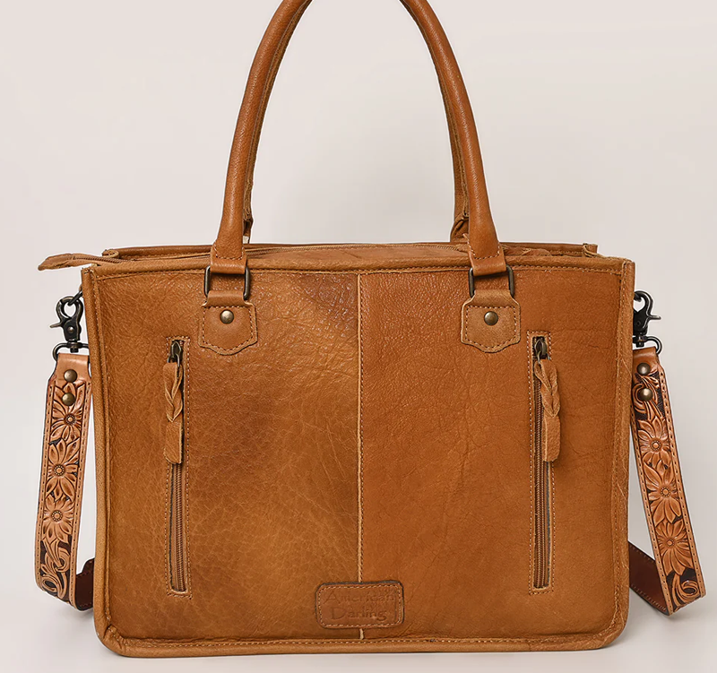 American Darling Tote Genuine Western Leather Women Bag - PREORDER Cedar Hill Country Market