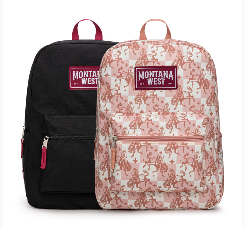 Montana West Cowboy Boots Cactus Print Backpack -2Pcs Set - Multi Cedar Hill Country Market