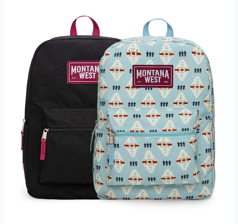 Montana West Cowboy Boots Cactus Print Backpack -2Pcs Set - Multi Cedar Hill Country Market