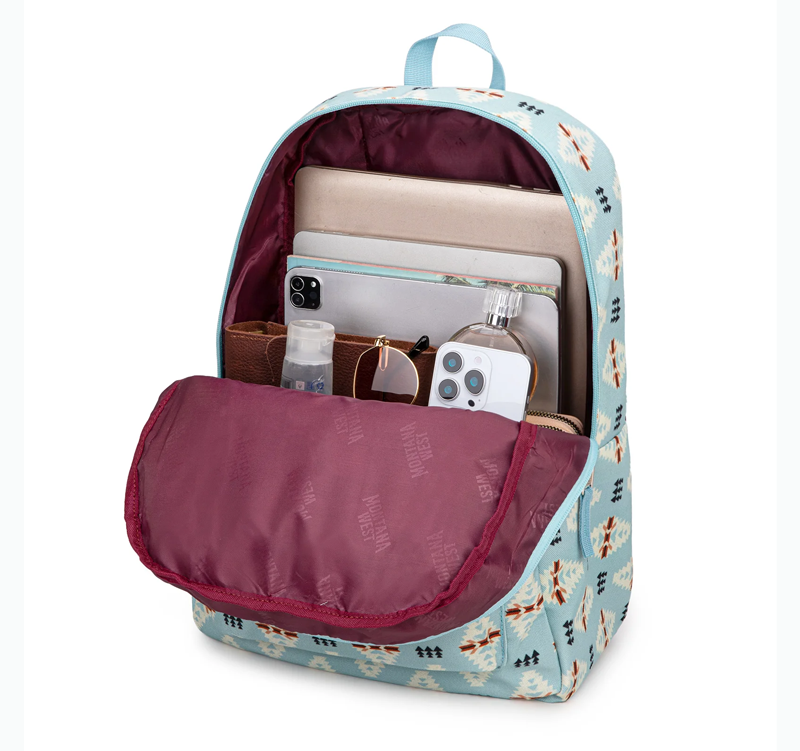 Montana West Cowboy Boots Cactus Print Backpack -2Pcs Set - Multi Cedar Hill Country Market