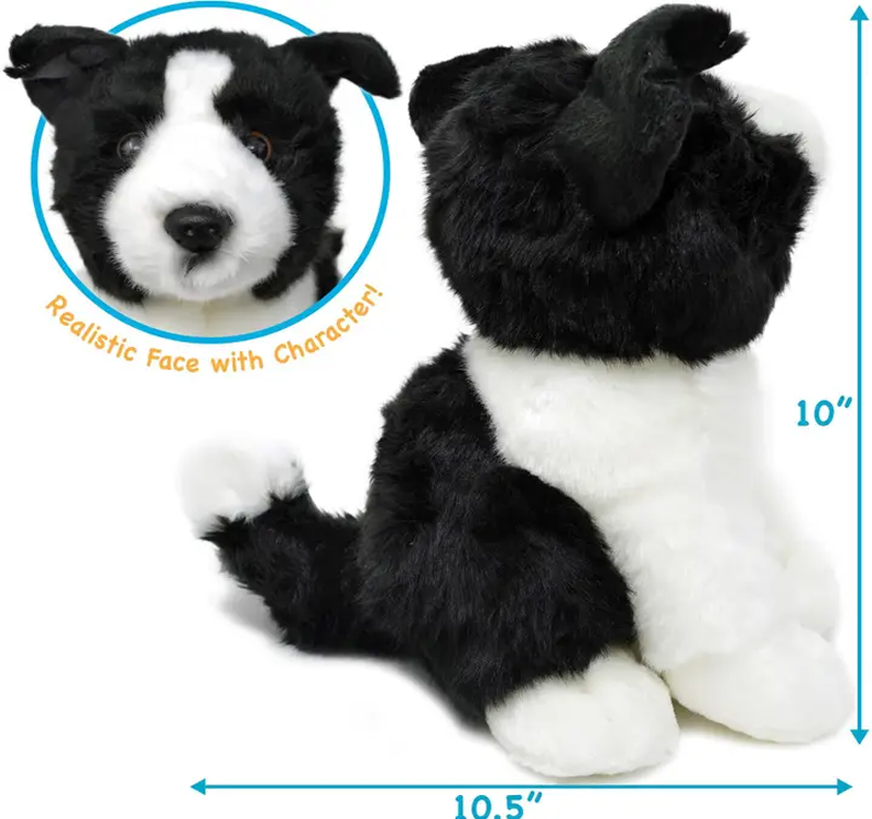 Borna the Border Collie | 11 Inch Stuffed Animal Plush CedarHill Country Market