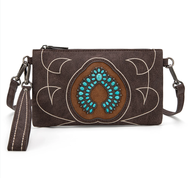 Montana West Concho Collection Crossbody/Wristlet No 902 Cedar Hill Country Market