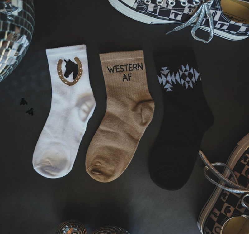 Herford Western Socks-Tan 2 Fly Co