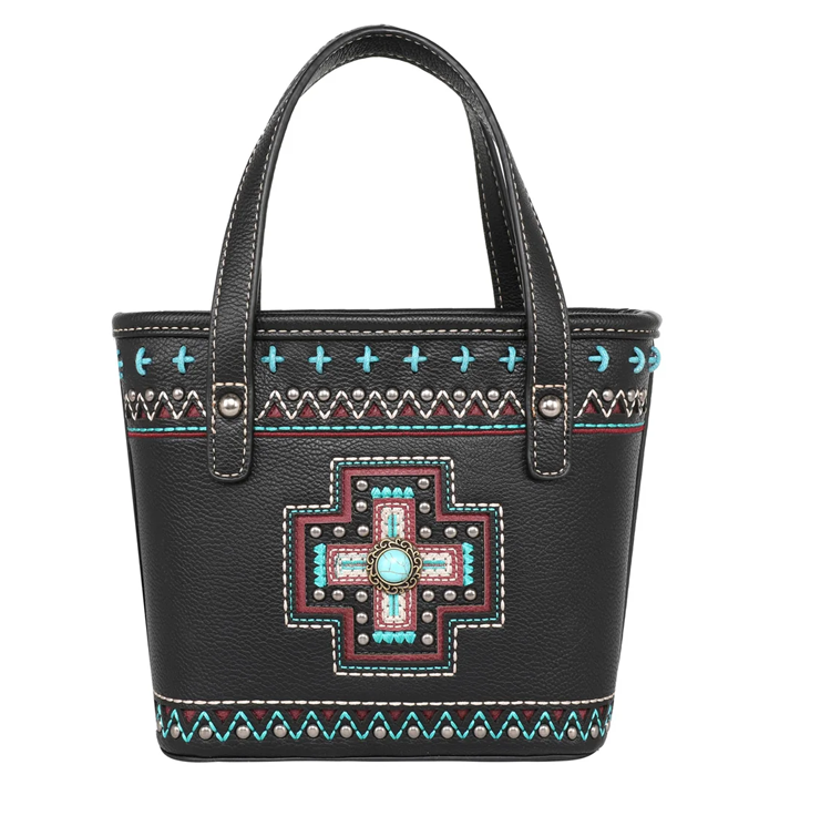 Montana West Concho Collection Small Tote/Crossbody Cedar Hill Country Market