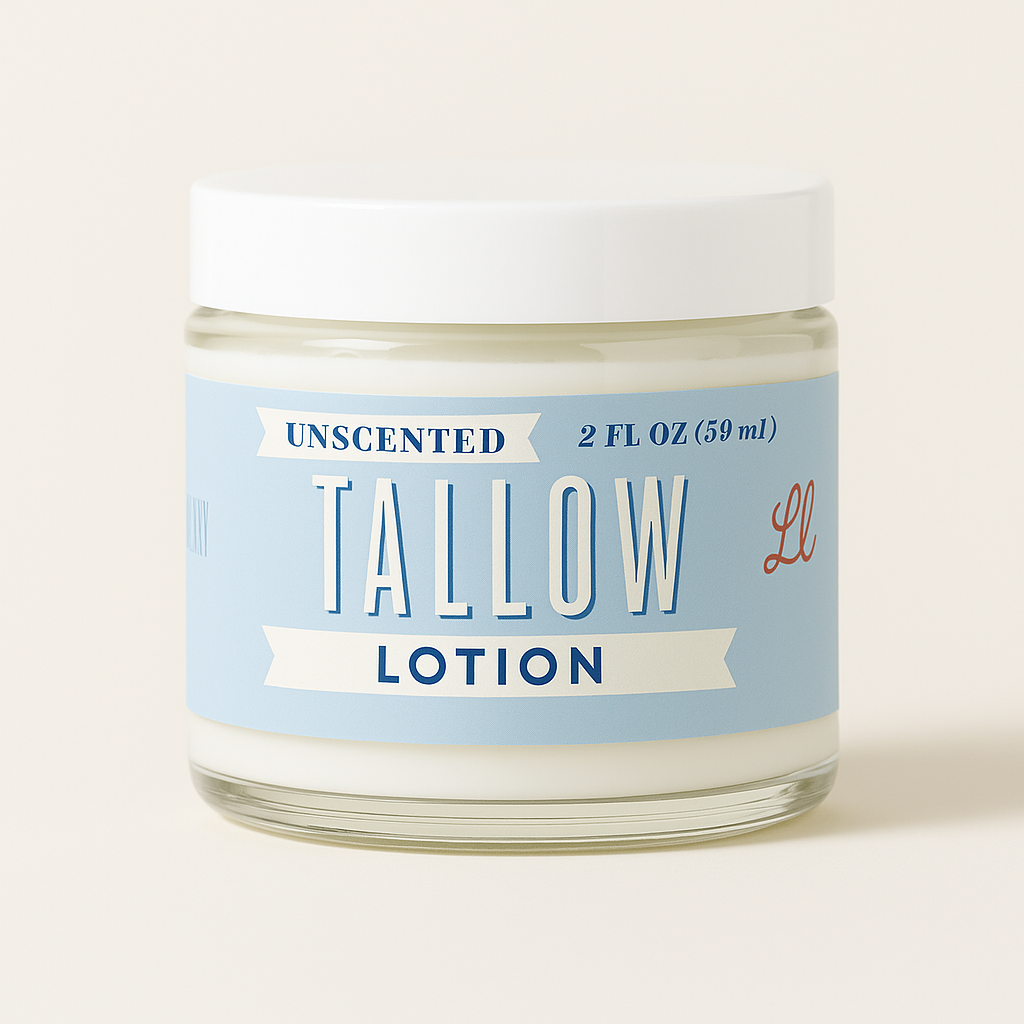 Unscented Tallow Lotion – Pure, Preservative-Free One Ingredient Moisturizer by Lady May Tallow Lady May Tallow