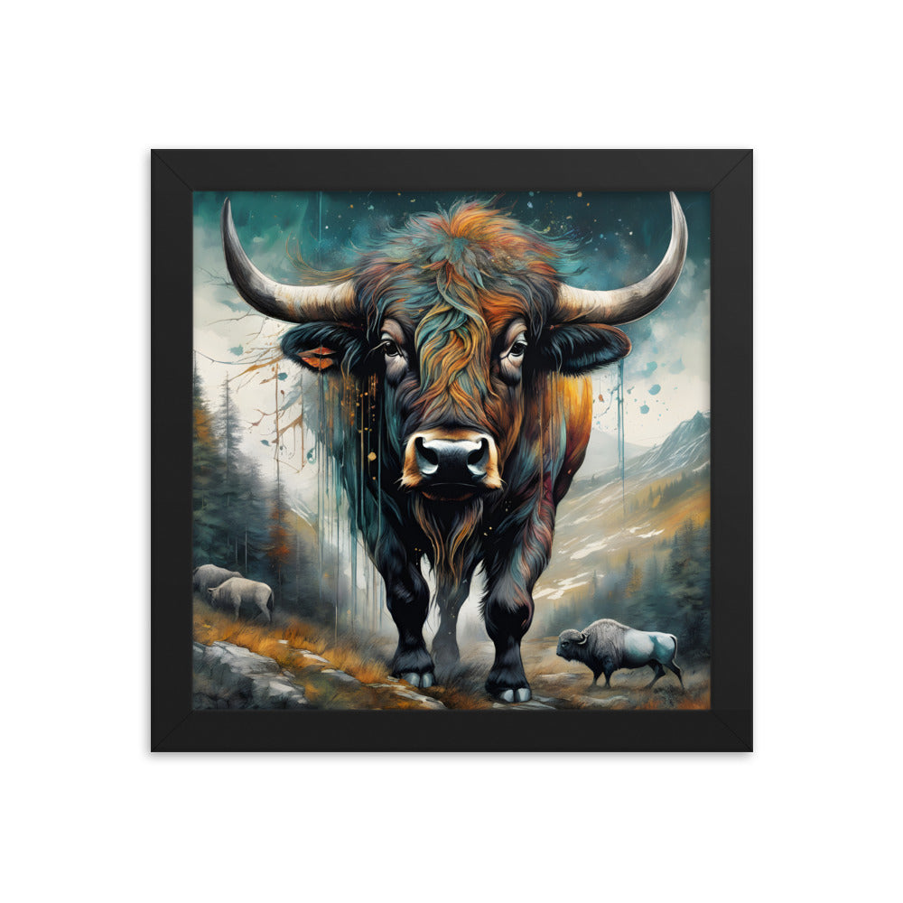 Renegade Bison Printed and Framed Artwork CedarHill Country Market