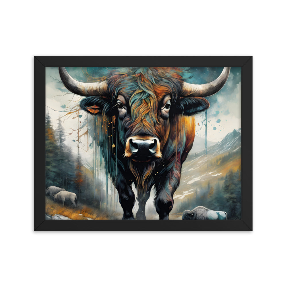 Renegade Bison Printed and Framed Artwork CedarHill Country Market