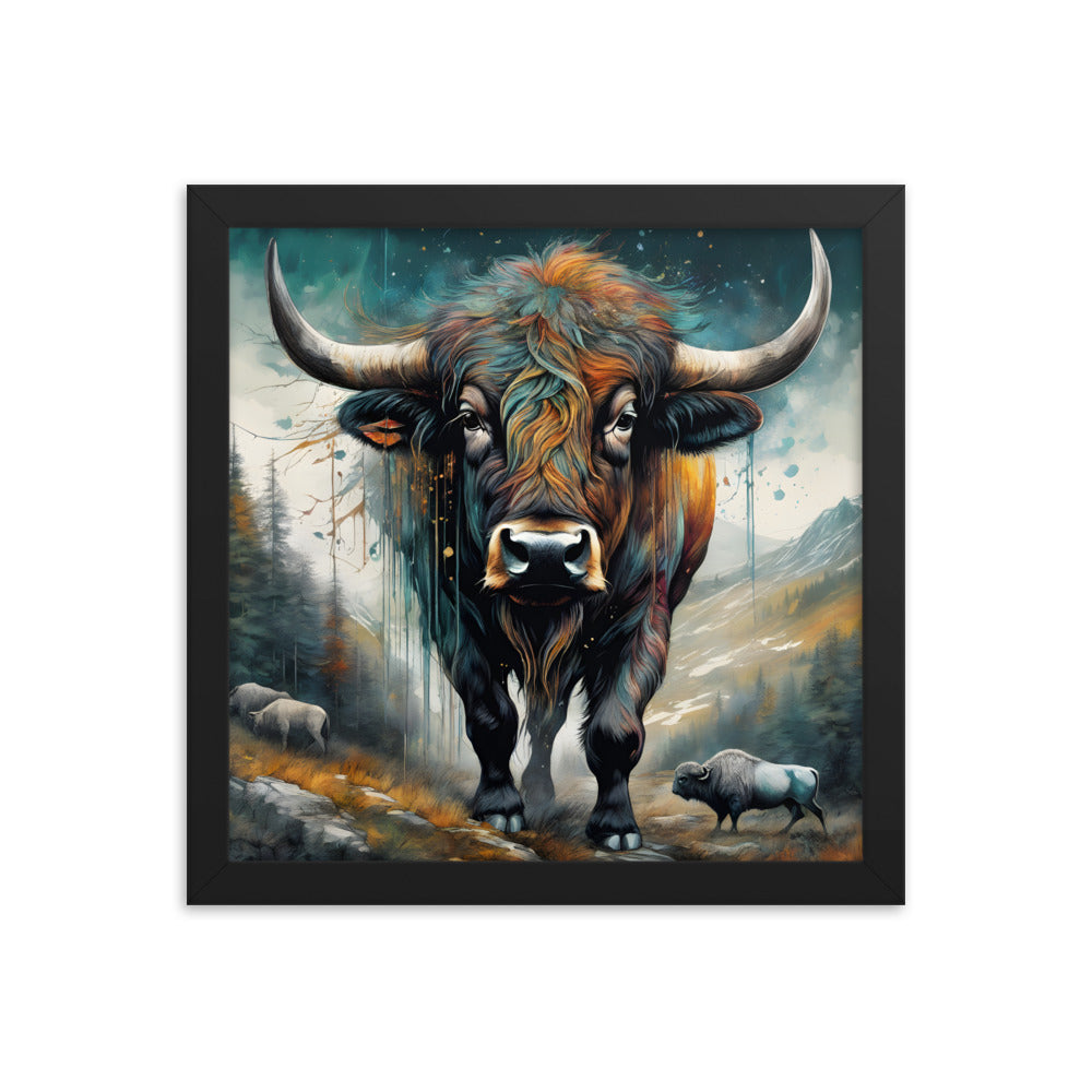 Renegade Bison Printed and Framed Artwork CedarHill Country Market