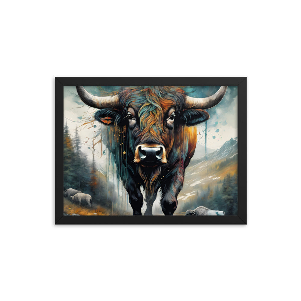 Renegade Bison Printed and Framed Artwork CedarHill Country Market