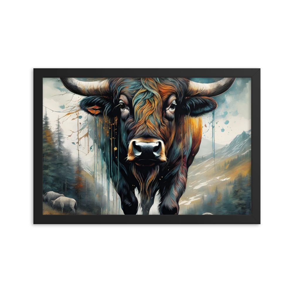 Renegade Bison Printed and Framed Artwork CedarHill Country Market