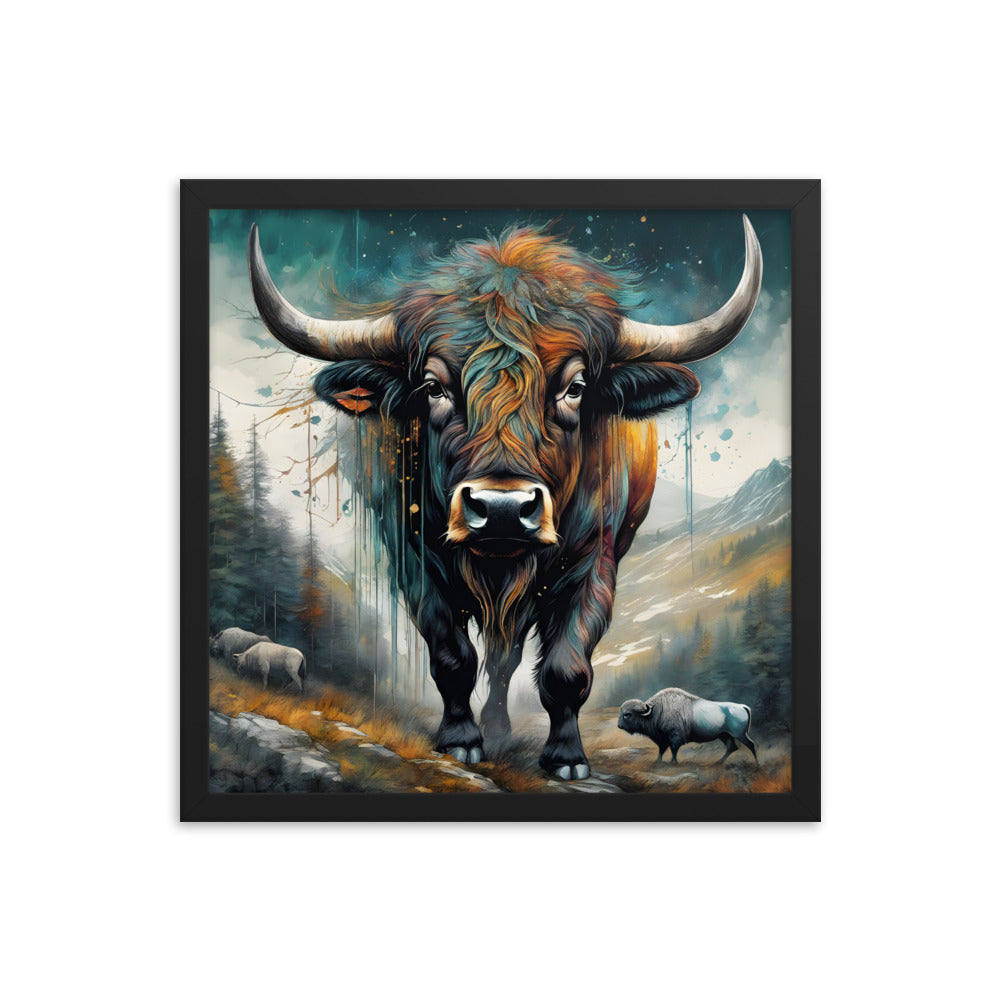 Renegade Bison Printed and Framed Artwork CedarHill Country Market