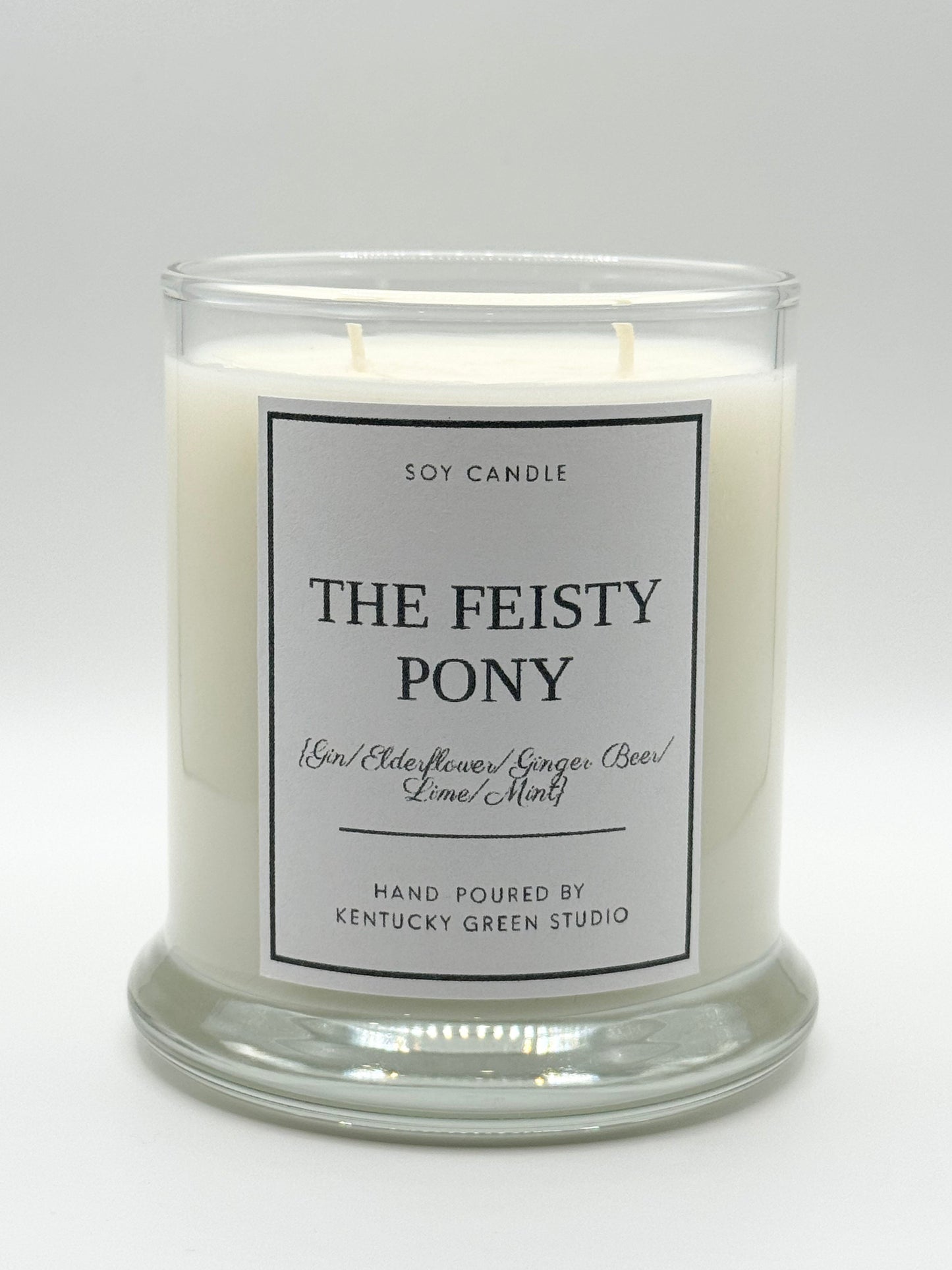 The Feisty Pony Soy Wax Candle Kentucky Green Studio