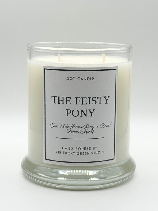The Feisty Pony Soy Wax Candle Kentucky Green Studio