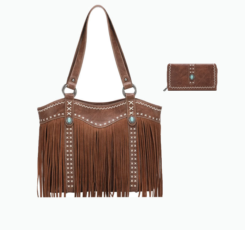 Montana West Fringe Collection Concealed Carry Tote & Wallet Cedar Hill Country Market