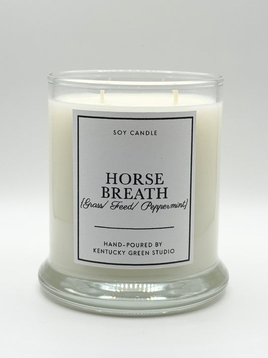 Horse Breath Soy Candle Kentucky Green Studio