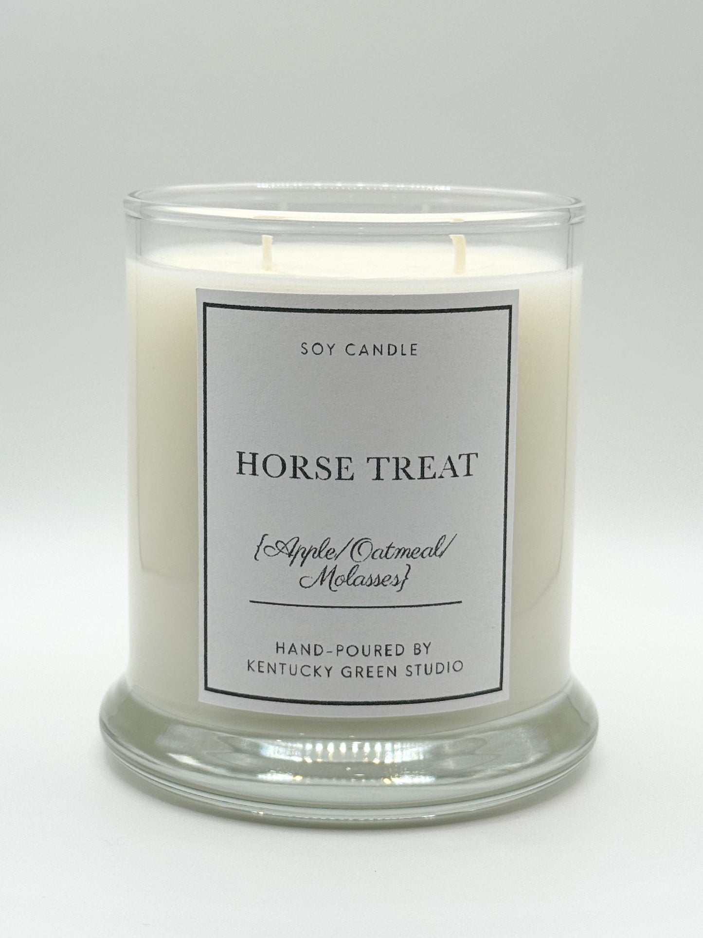 Horse Treat Soy Wax Candle Kentucky Green Studio